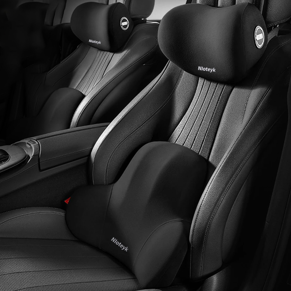 Memory Foam Car Neck Pillow Lumbar Support - Araba Boyun Yastık Bellek Köpük Koruyucu