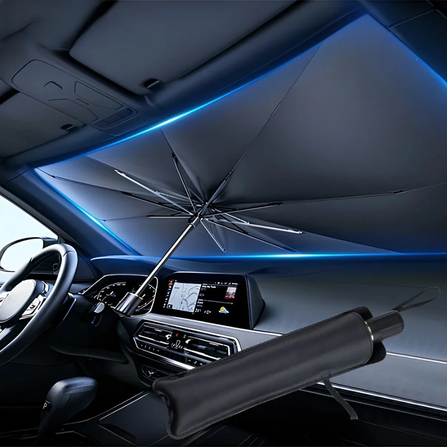 Car Sunshade Windshield Umbrella Foldable - Çok Amaçlı Kullanışlı Katlanabilir Araba Ön