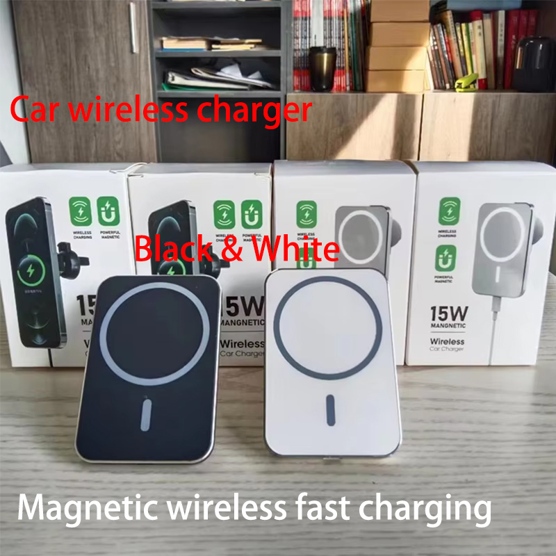 Wireless Car Charger Mount Fast Charging - Magsafe iPhone 12 13 14 15