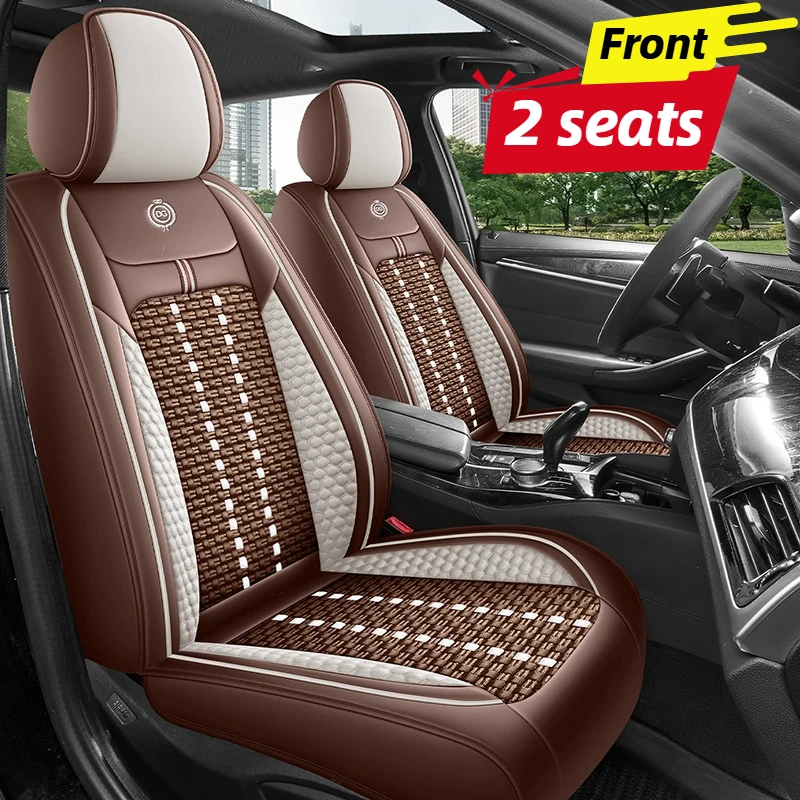 Leather Car Seat Covers Full Set Universal - Araba Koltuk Kılıfları Ön 2 Koltuk,