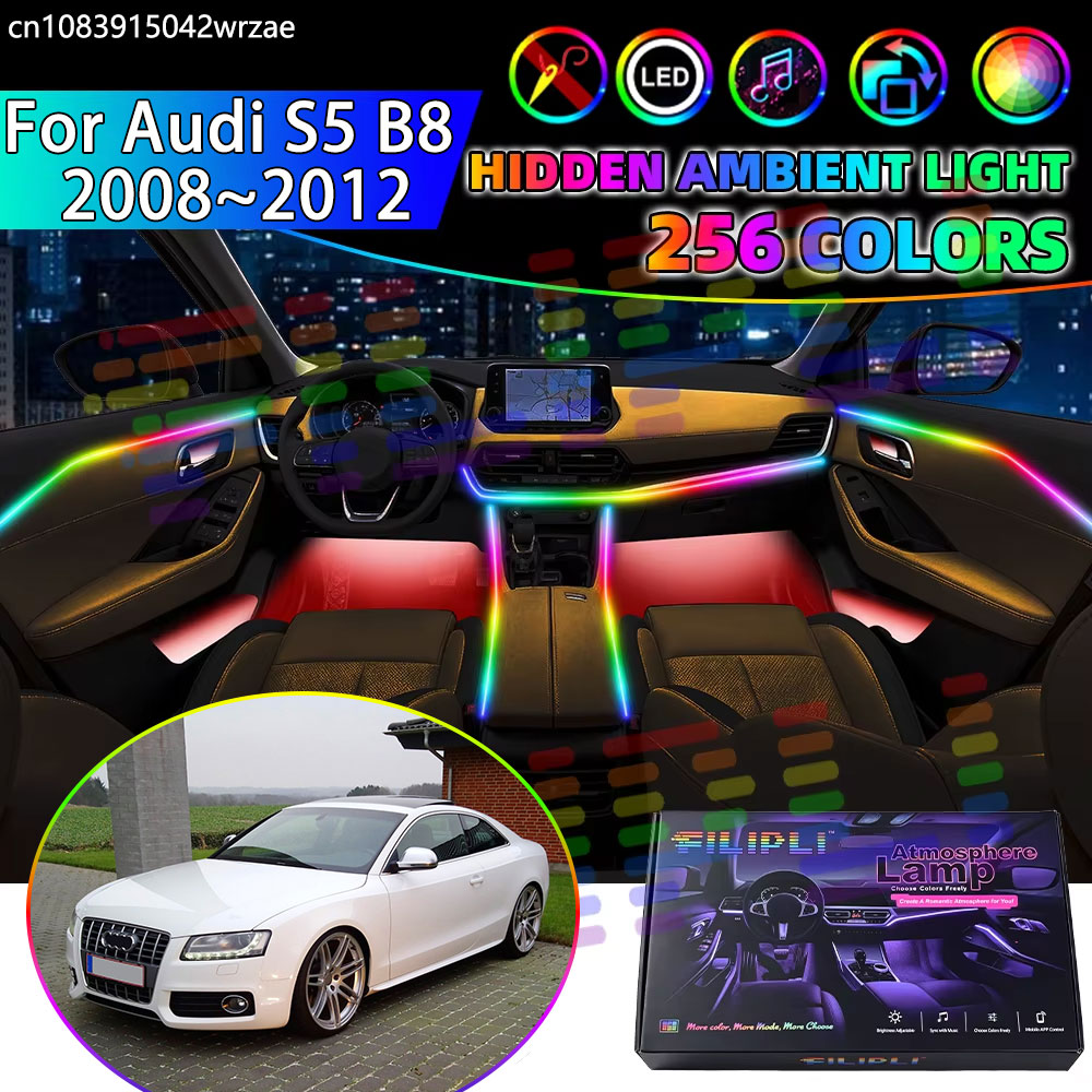 Led Ambient Interior Car Lights App Control - Audi S5 B8 2008~2012 2009 RGB