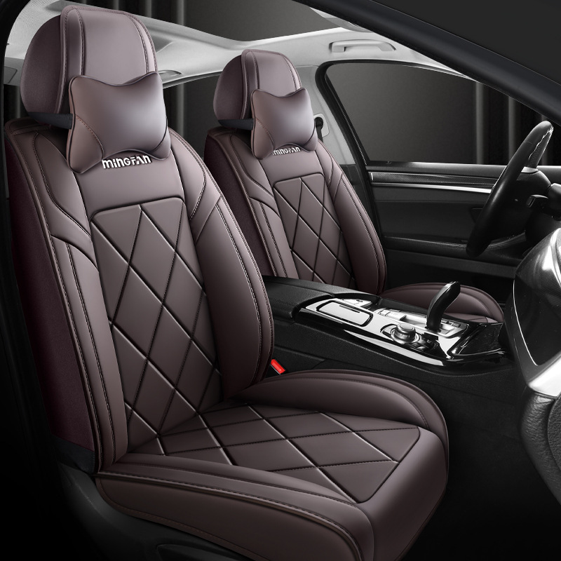 Leather Car Seat Covers Full Set Universal - Evrensel Konforlu Tam Deri Araba Koltuk