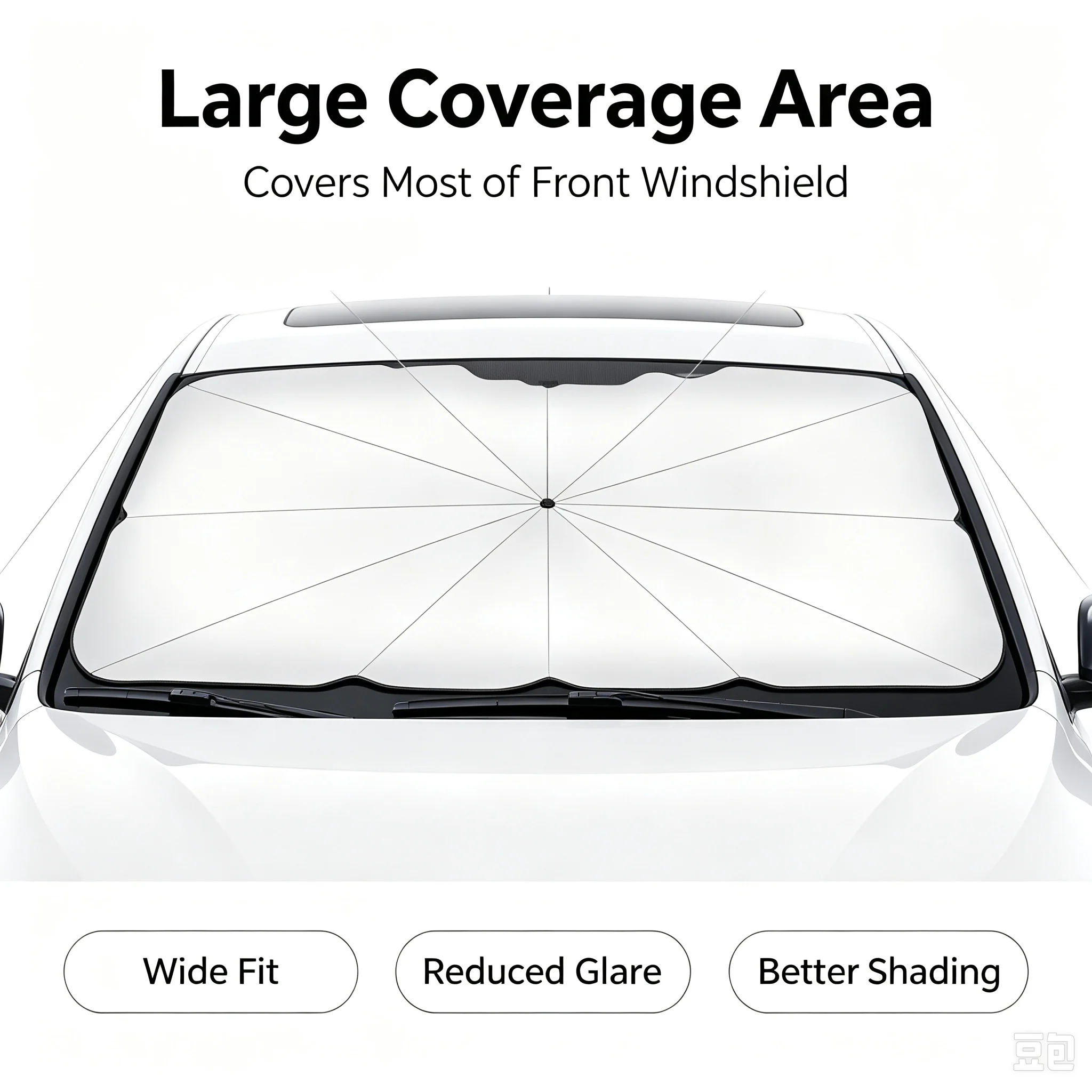 Car Sunshade Windshield Umbrella Foldable - Katlanabilir Araba Ön Camı Güneşlik Şemsiyesi,