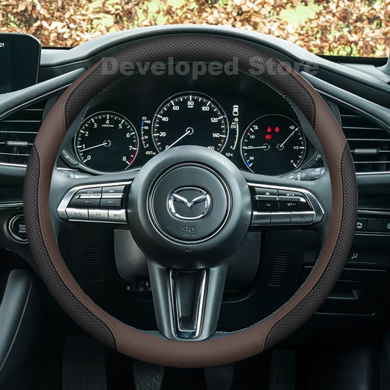 Car Steering Wheel Cover Anti Slip Breathable - Mazda 3 Axela BP Mazda 3