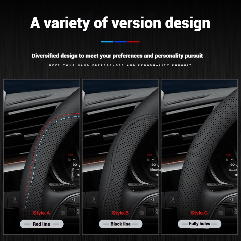 Deri Nefes Araba direksiyon kı - Car Steering Wheel Cover Anti Slip Breathable incelemesi ve fiyatı