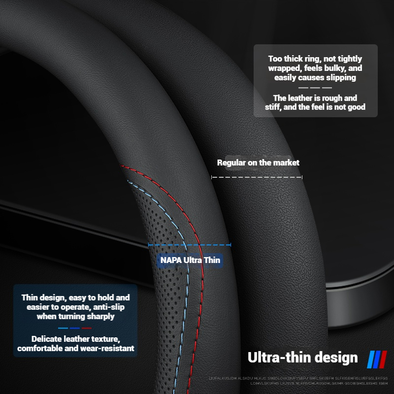Deri Nefes Araba direksiyon kı - Car Steering Wheel Cover Anti Slip Breathable incelemesi ve fiyatı