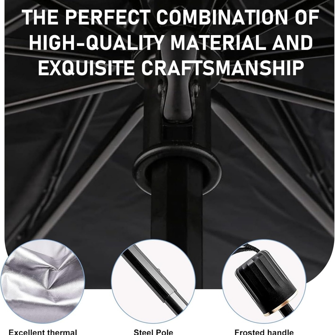 Ön Cam Güneşliği Şemsiyesi, 3  - Car Sunshade Windshield Umbrella Foldable incelemesi ve fiyatı