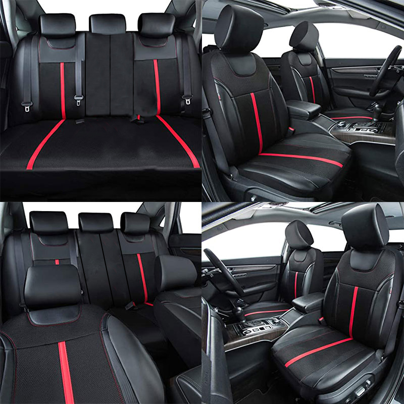 AUTOKING PU Deri ve File Kumaş - Leather Car Seat Covers Full Set Universal incelemesi ve fiyatı