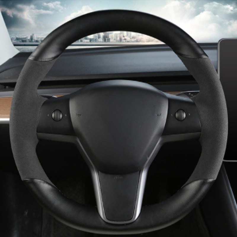 El dikişli Kaymaz Karbon Fiber - Car Steering Wheel Cover Anti Slip Breathable incelemesi ve fiyatı