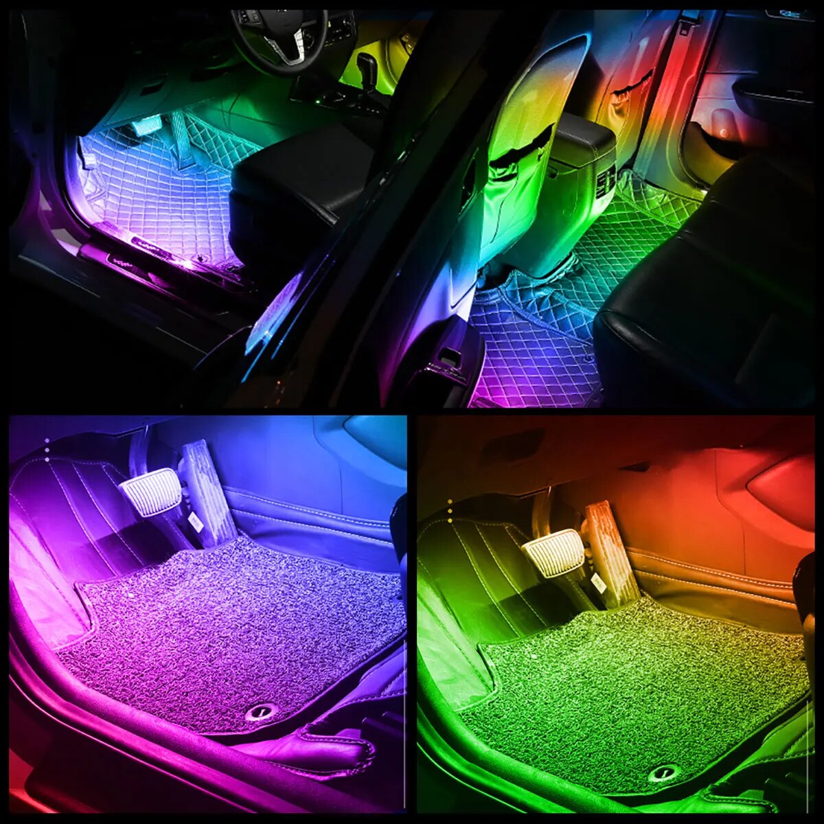 4 IN 1 6 IN 1 ile senfoni arab - Led Ambient Interior Car Lights App Control incelemesi ve fiyatı