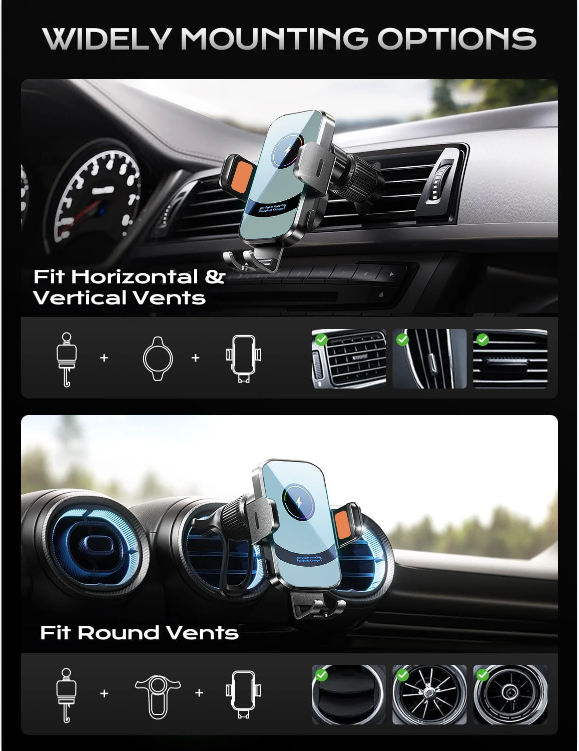 UYUXIO kablosuz araç şarj ciha - Wireless Car Charger Mount Fast Charging incelemesi ve fiyatı