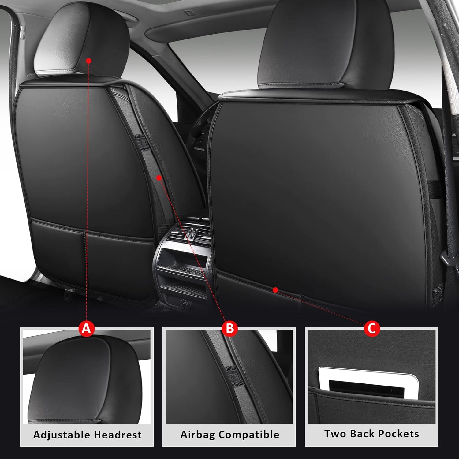 Evrensel Araba Koltuk Kılıfı,  - Leather Car Seat Covers Full Set Universal incelemesi ve fiyatı