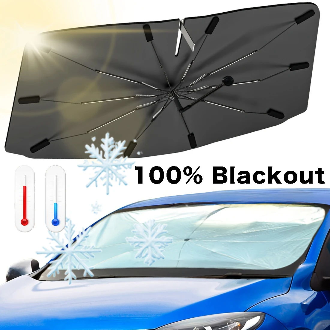 Çok Amaçlı Kullanışlı Katlanab - Car Sunshade Windshield Umbrella Foldable incelemesi ve fiyatı