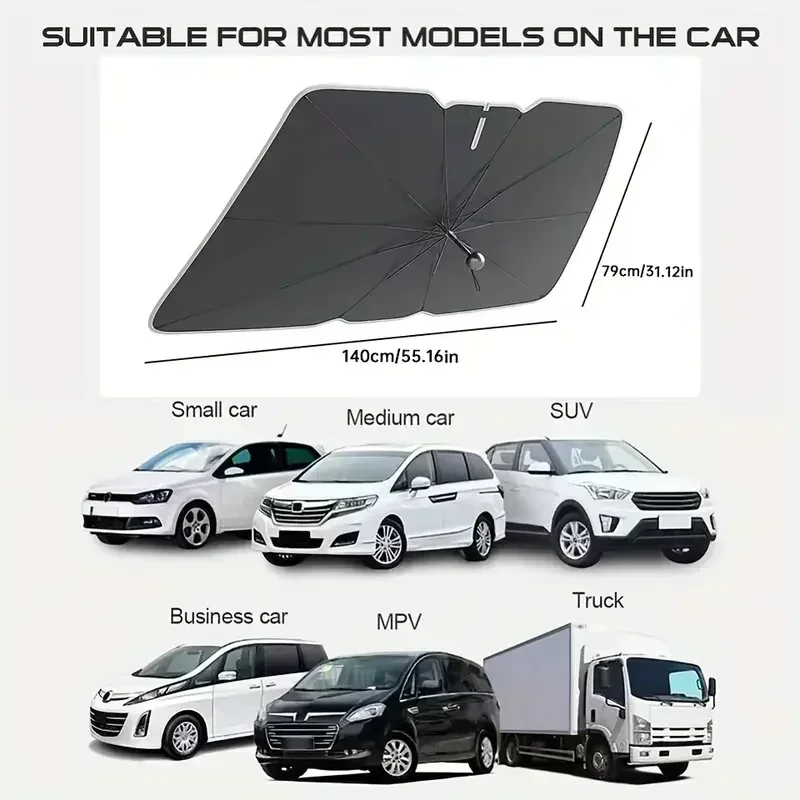 Araba ön camı güneşlik şemsiye - Car Sunshade Windshield Umbrella Foldable incelemesi ve fiyatı