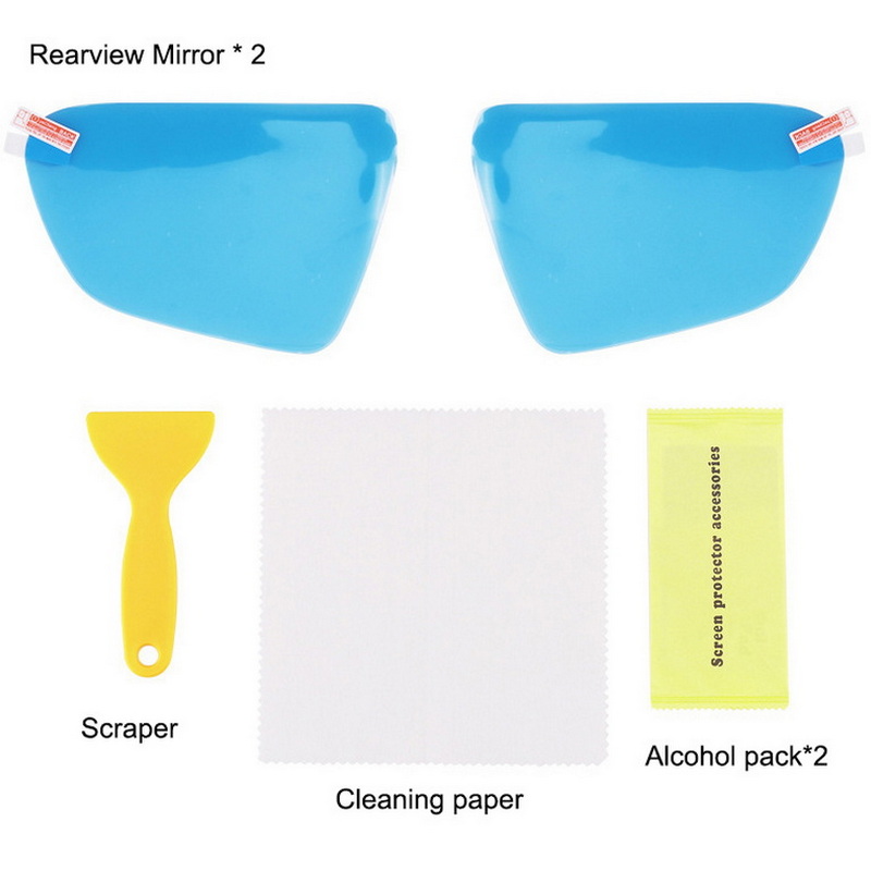 2 adet dikiz aynası yağmur geç - Anti Glare Car Rearview Mirror Film incelemesi ve fiyatı