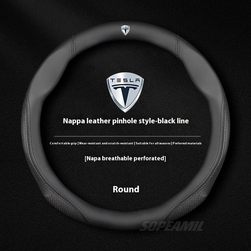 Tesla Model 3 Model Y Model S  - Car Steering Wheel Cover Anti Slip Breathable incelemesi ve fiyatı