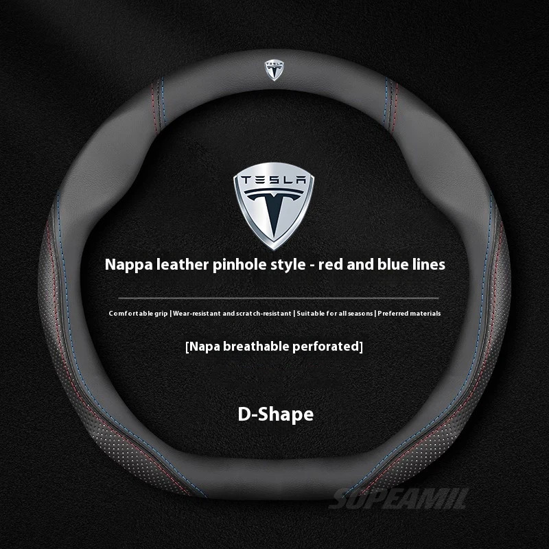 Tesla Model 3 Model Y Model S  - Car Steering Wheel Cover Anti Slip Breathable incelemesi ve fiyatı